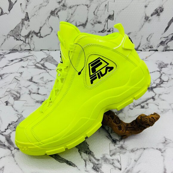 Men's FILA GRANT HILL Neon Lime Green Sneakers